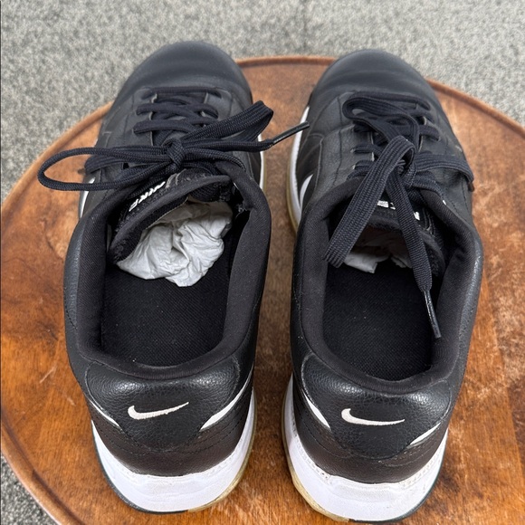 Nike Air Shoes Mens 10.5 Golf Cleat Sneakers Black White 379212-011 - Picture 5 of 11